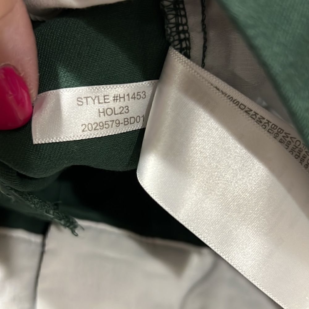 J. Crew Factory 5" classic chino short in green NWOT size 12 - Picture 8 of 10